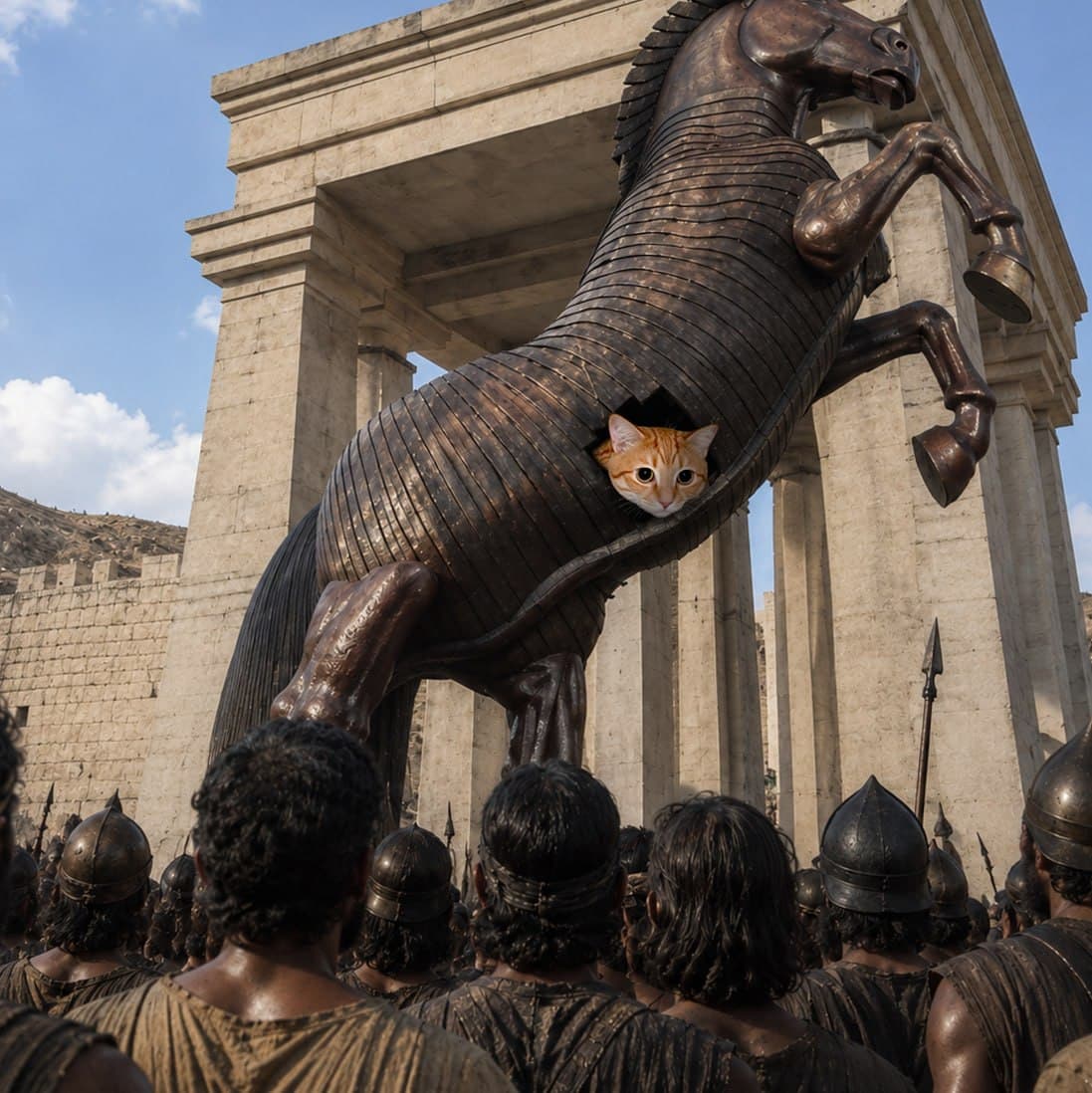 Ceiling Cat inside a Trojan horse